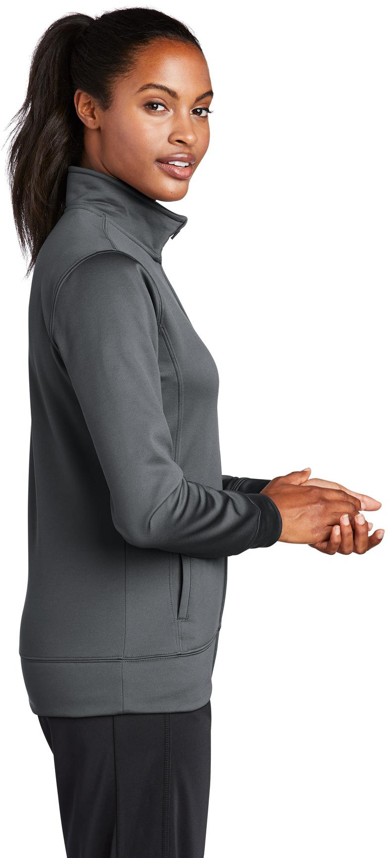Sport-Tek ® Ladies Sport-Wick ® Fleece Full-Zip Jacket LST241 Ladies XS-4XL - Picture 8 of 41