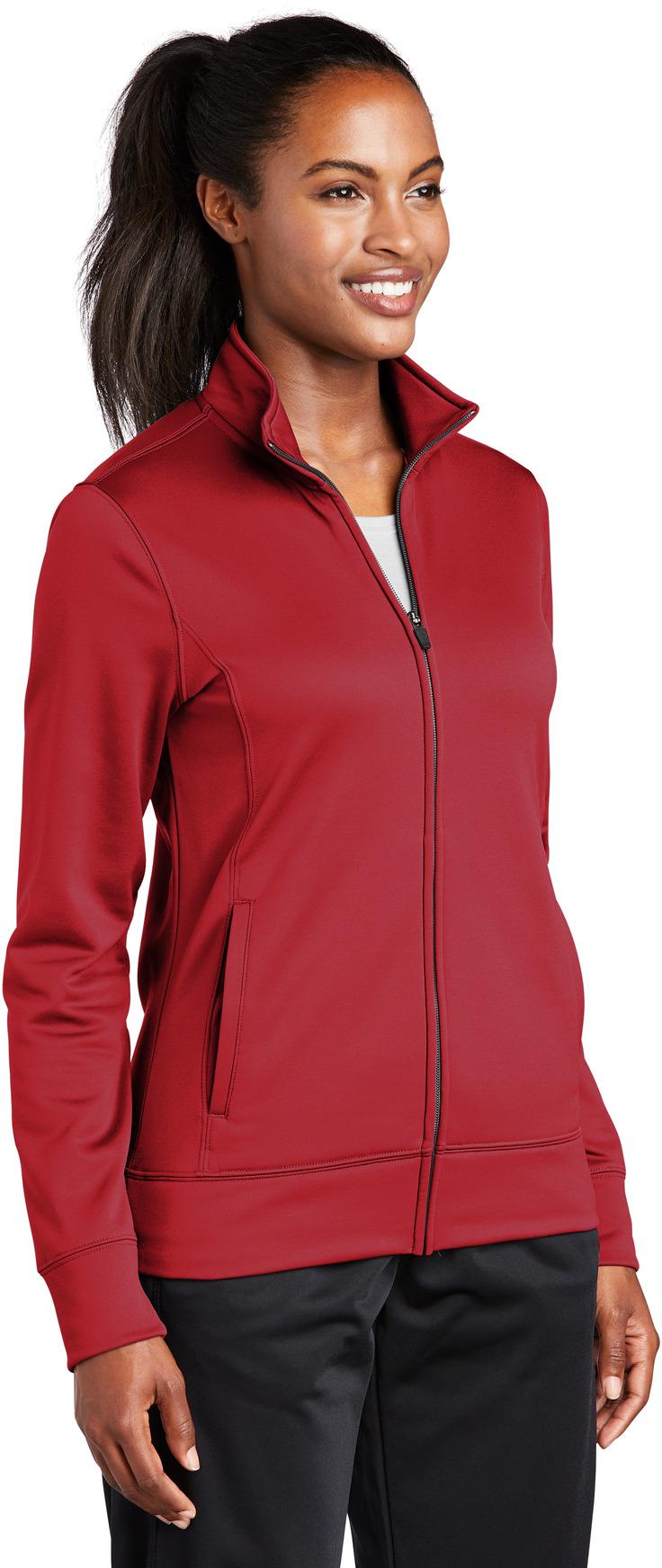 Sport-Tek ® Ladies Sport-Wick ® Fleece Full-Zip Jacket LST241 Ladies XS-4XL - Picture 12 of 41