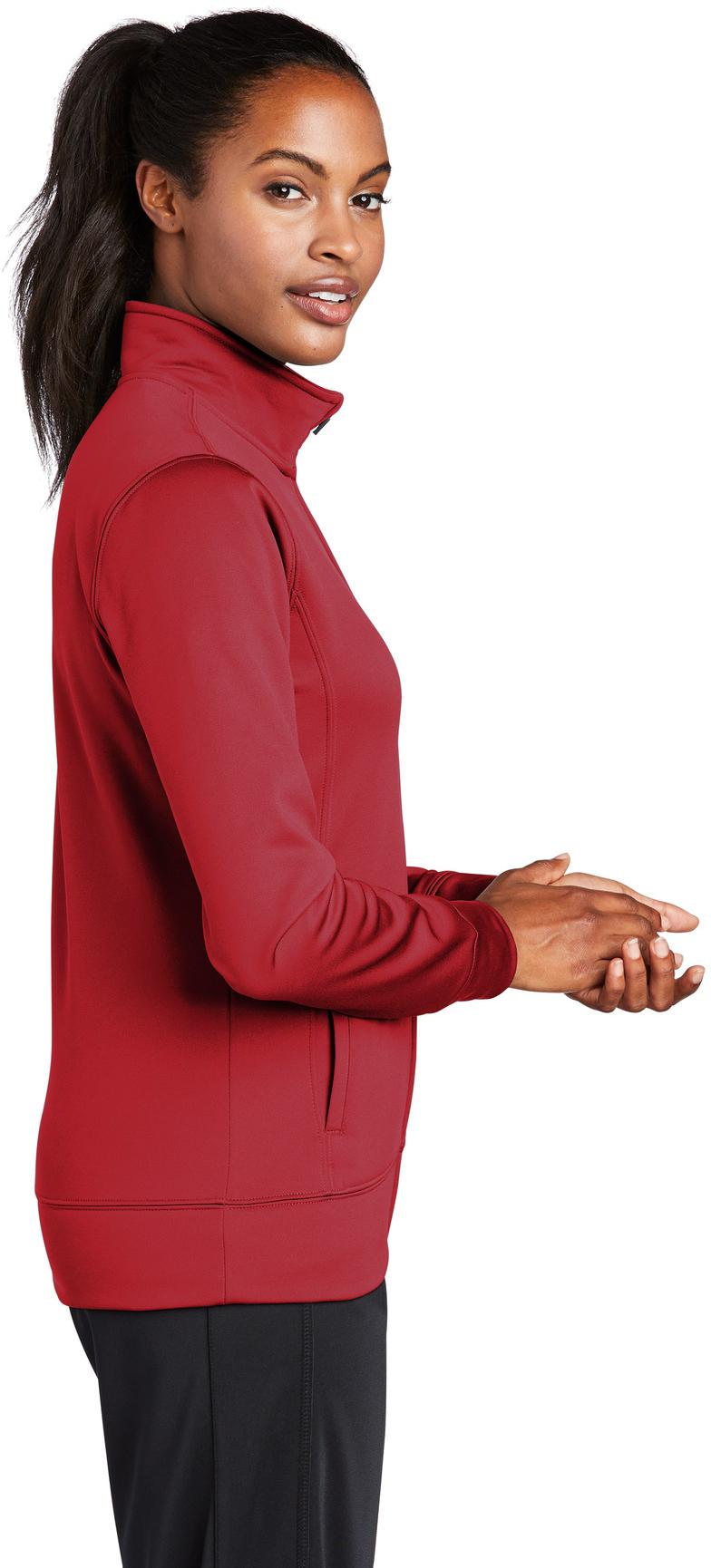 Sport-Tek ® Ladies Sport-Wick ® Fleece Full-Zip Jacket LST241 Ladies XS-4XL - Picture 13 of 41