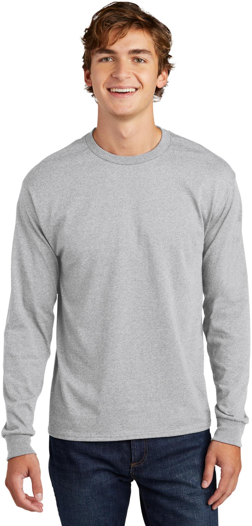 Hanes ® Essential-T 100% Cotton Long Sleeve T-Shirt Sizes S-3XL 5286