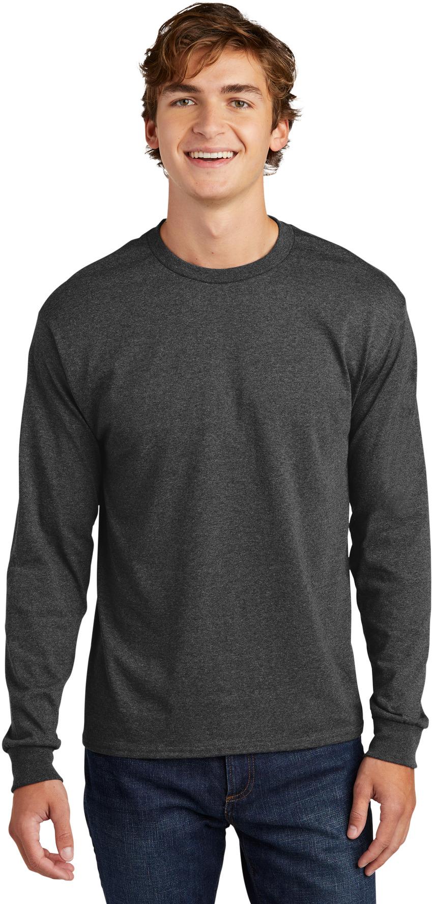 Hanes ® Essential-T 100% Cotton Long Sleeve T-Shirt Sizes S-3XL 5286