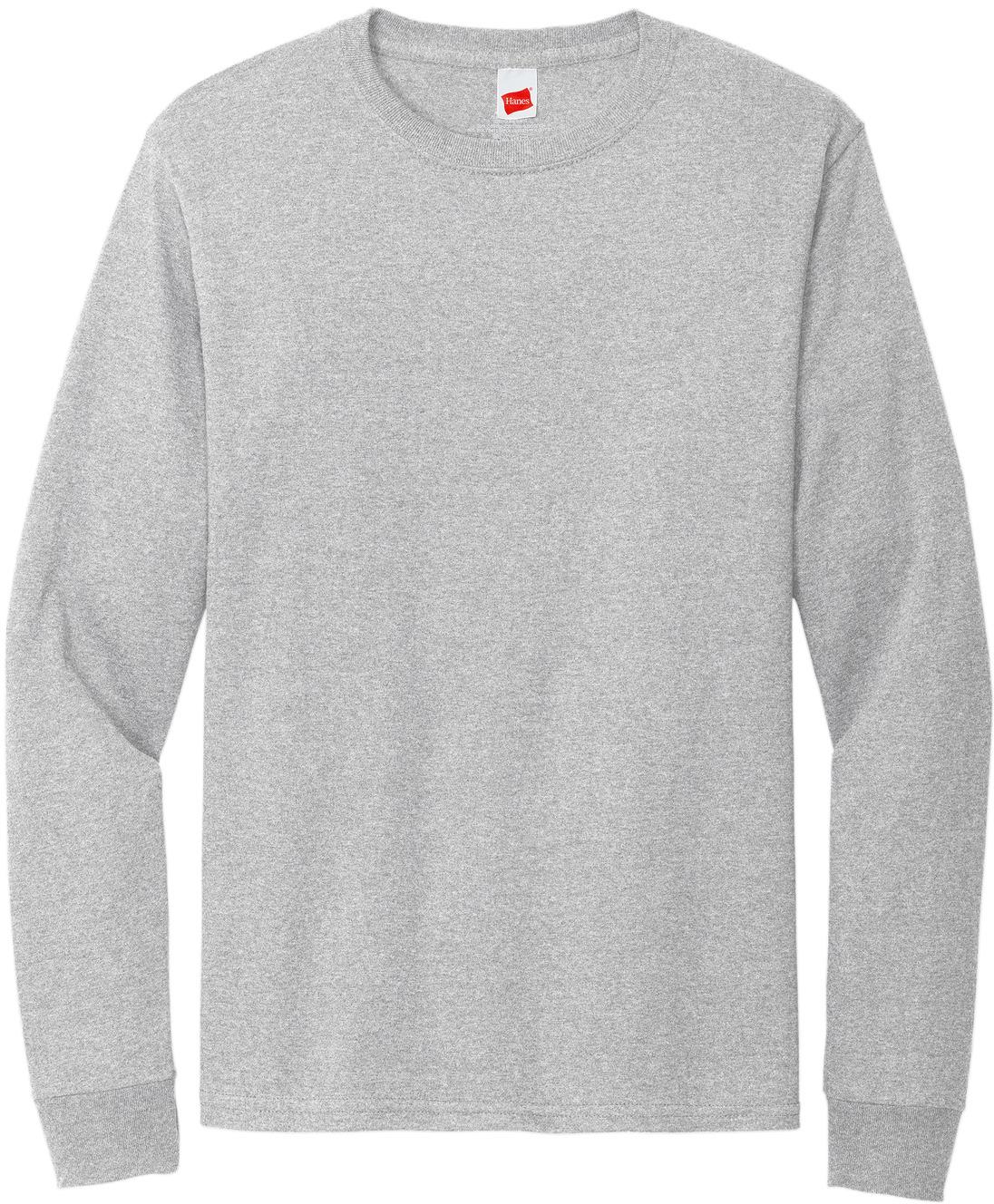 Hanes ® Essential-T 100% Cotton Long Sleeve T-Shirt Sizes S-3XL 5286