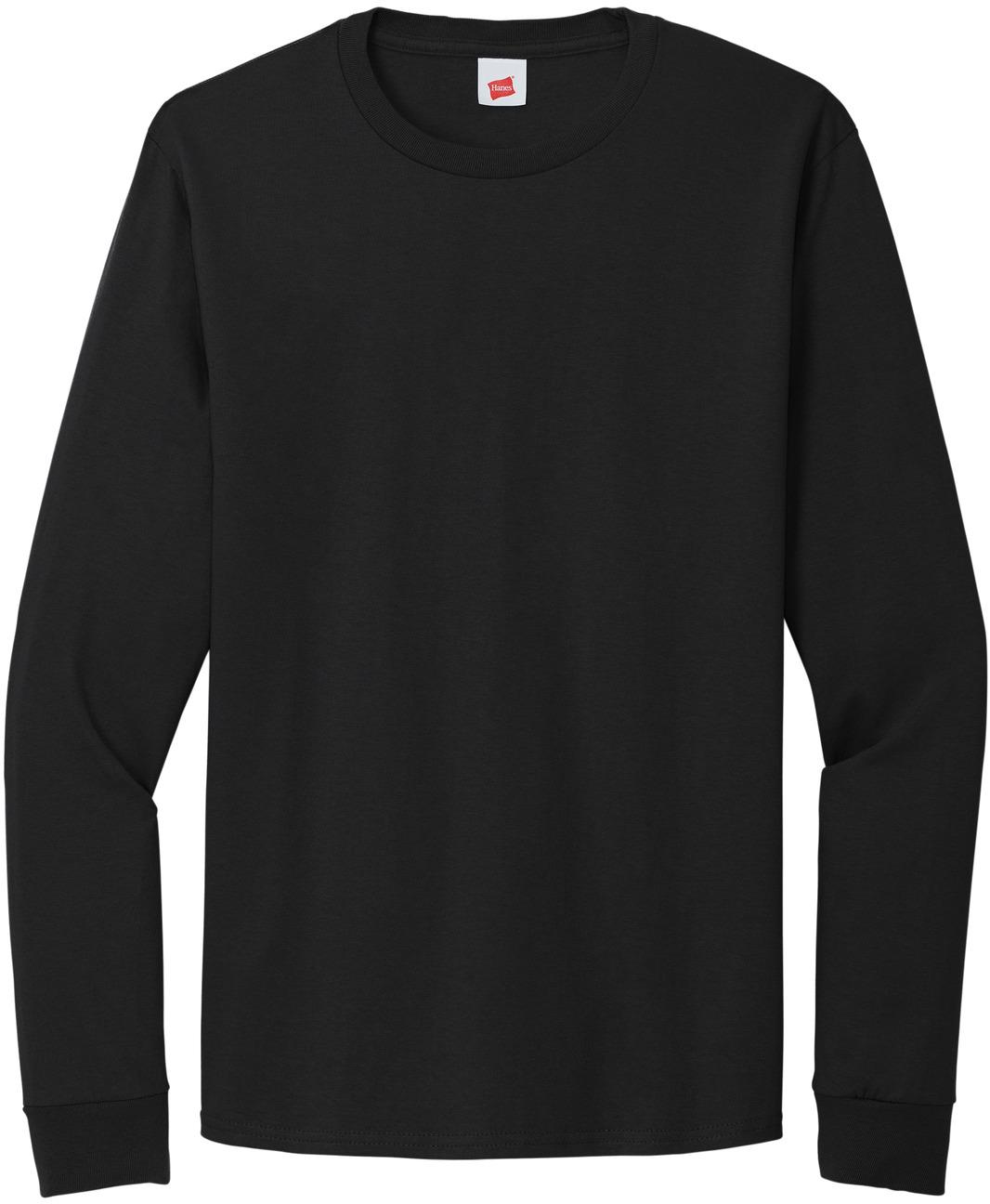 Hanes ® Essential-T 100% Cotton Long Sleeve T-Shirt Sizes S-3XL 5286