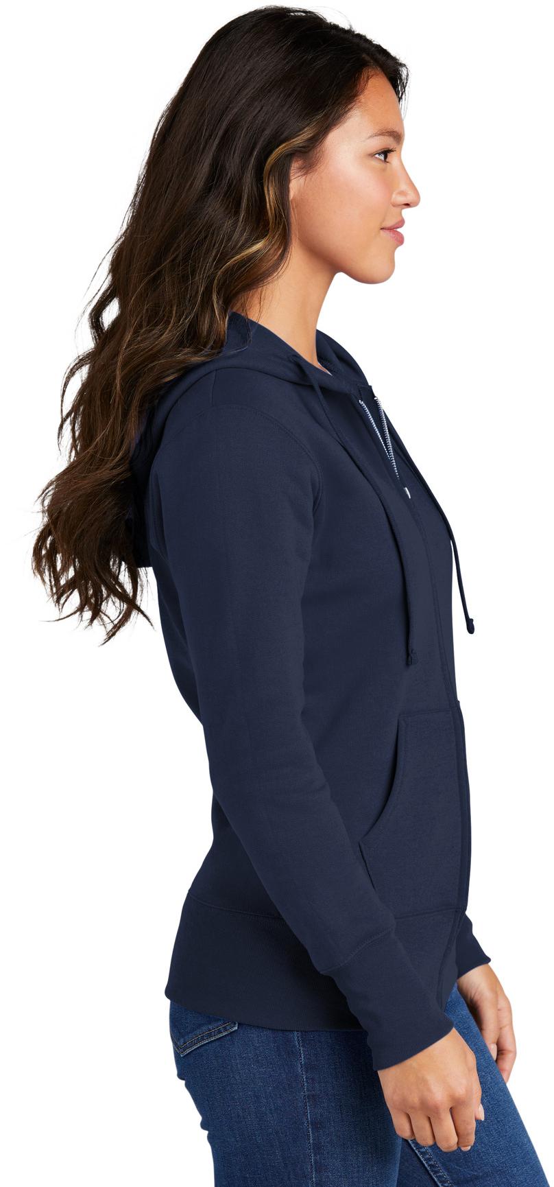 Port & Company ® Ladies Core Fleece Full-Zip Hooded Sweatshirt LPC78ZH XS-4XL - Picture 23 of 51