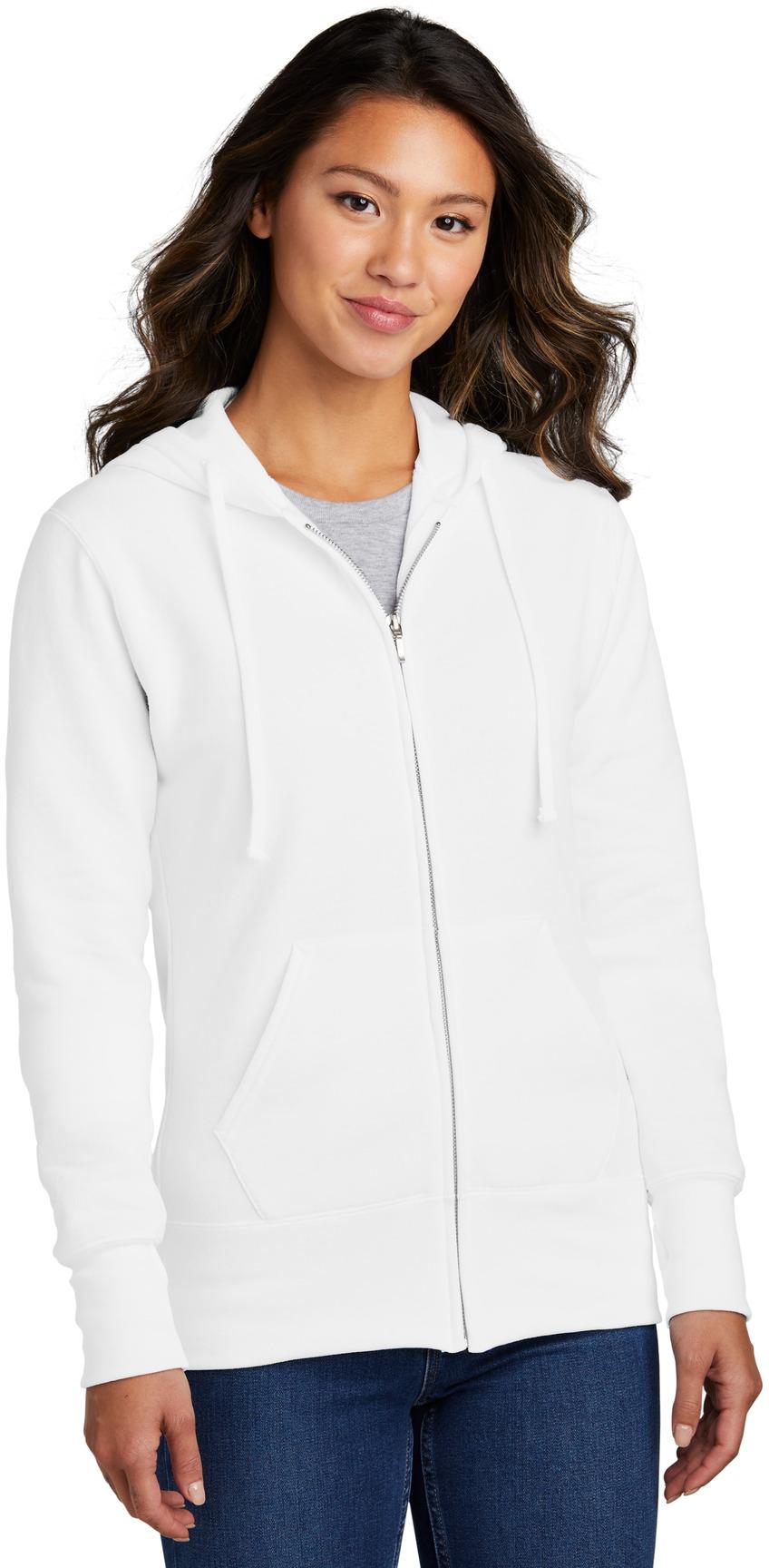 Port & Company ® Ladies Core Fleece Full-Zip Hooded Sweatshirt LPC78ZH XS-4XL - Picture 47 of 51