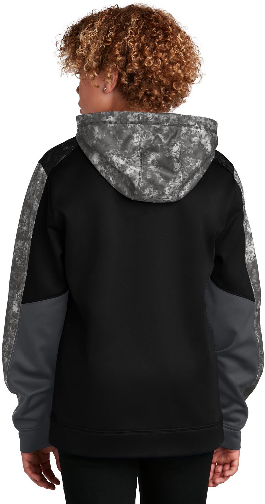 Sport-Tek ® Youth Sport-Wick ® Mineral Freeze Fleece Colorblock Hooded YST231 - Picture 4 of 20