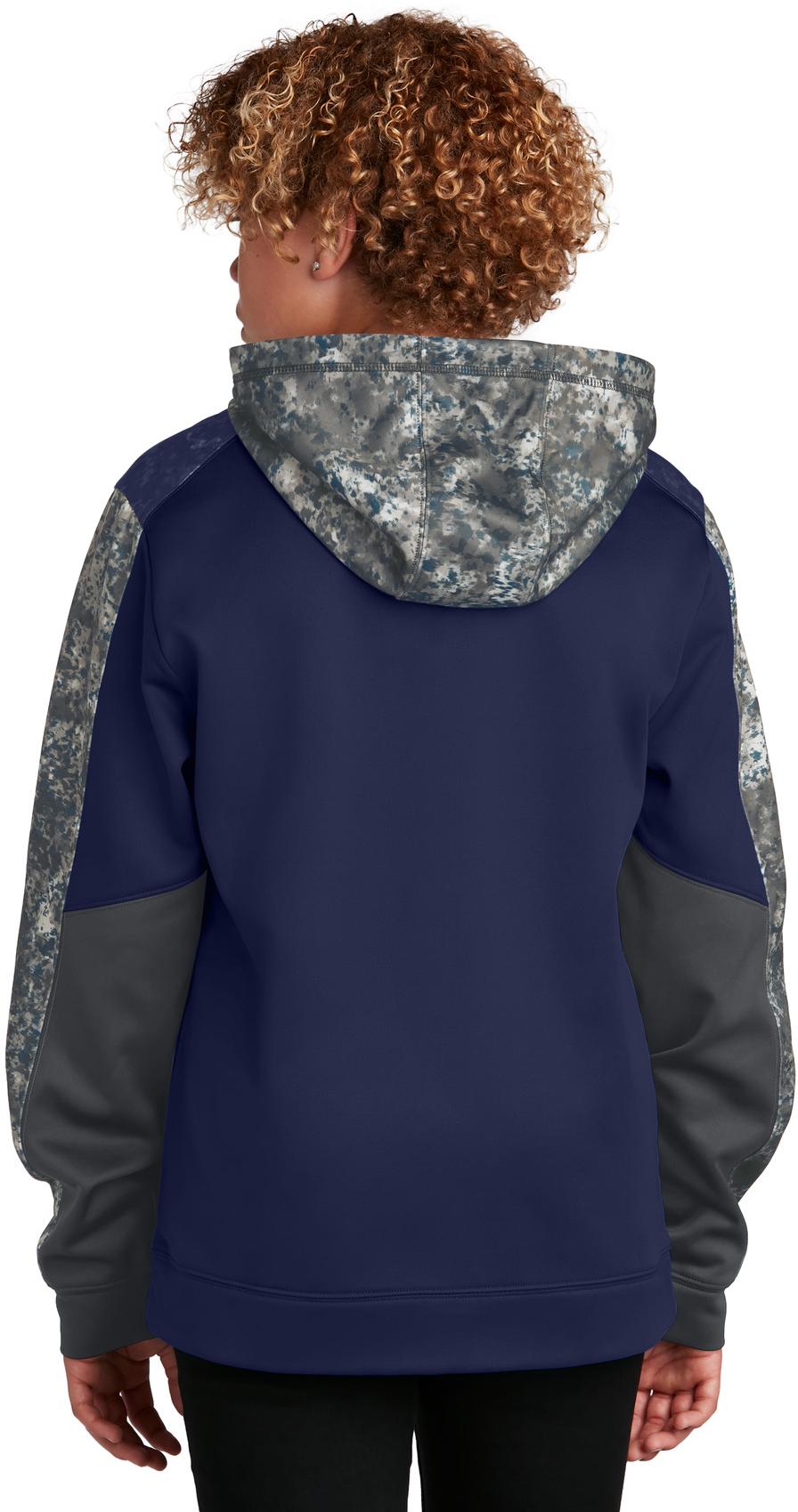 Sport-Tek ® Youth Sport-Wick ® Mineral Freeze Fleece Colorblock Hooded YST231 - Picture 13 of 20