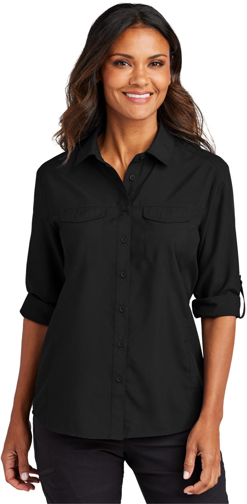 Port Authority ® Ladies Long Sleeve UV Daybreak Shirt LW960 Womens Sizes XS-4XL - Picture 7 of 26