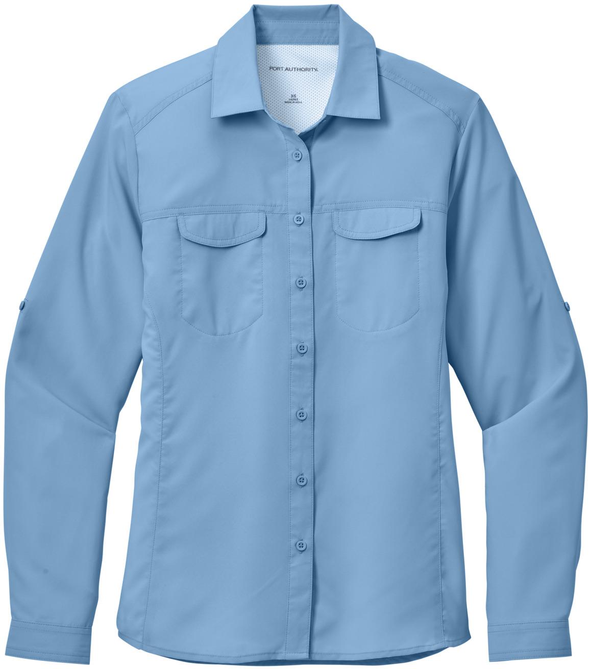 Port Authority ® Ladies Long Sleeve UV Daybreak Shirt LW960 Womens Sizes XS-4XL - Picture 15 of 26