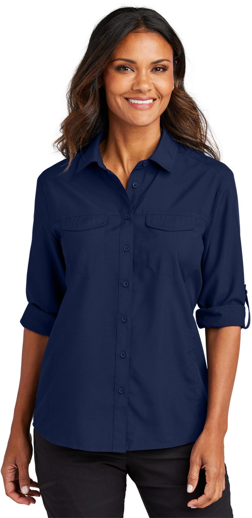 Port Authority ® Ladies Long Sleeve UV Daybreak Shirt LW960 Womens Sizes XS-4XL - Picture 17 of 26