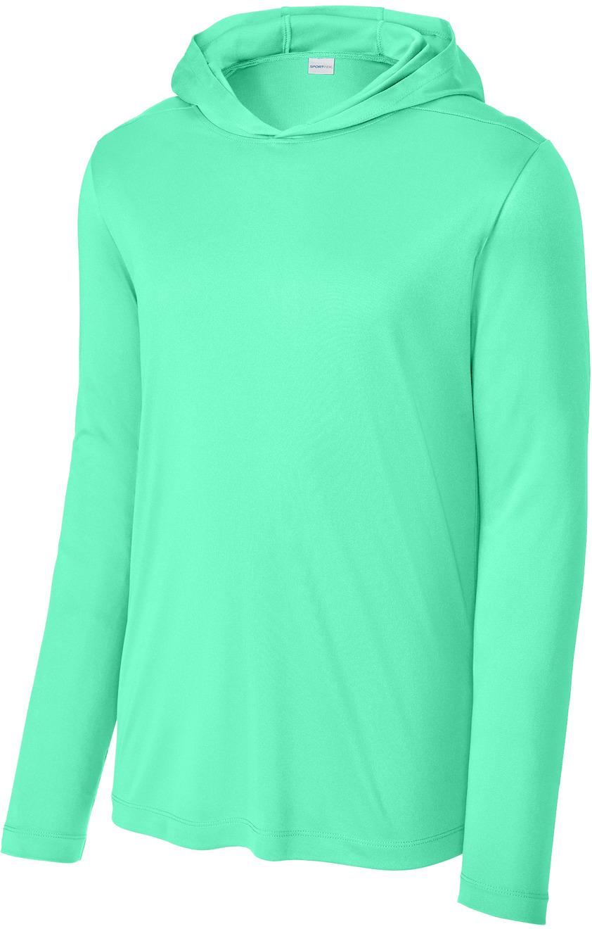 Sport-Tek ® Posi-UV ® Pro Long Sleeve Hoodie ST420LSH Mens Sizes XS-4XL