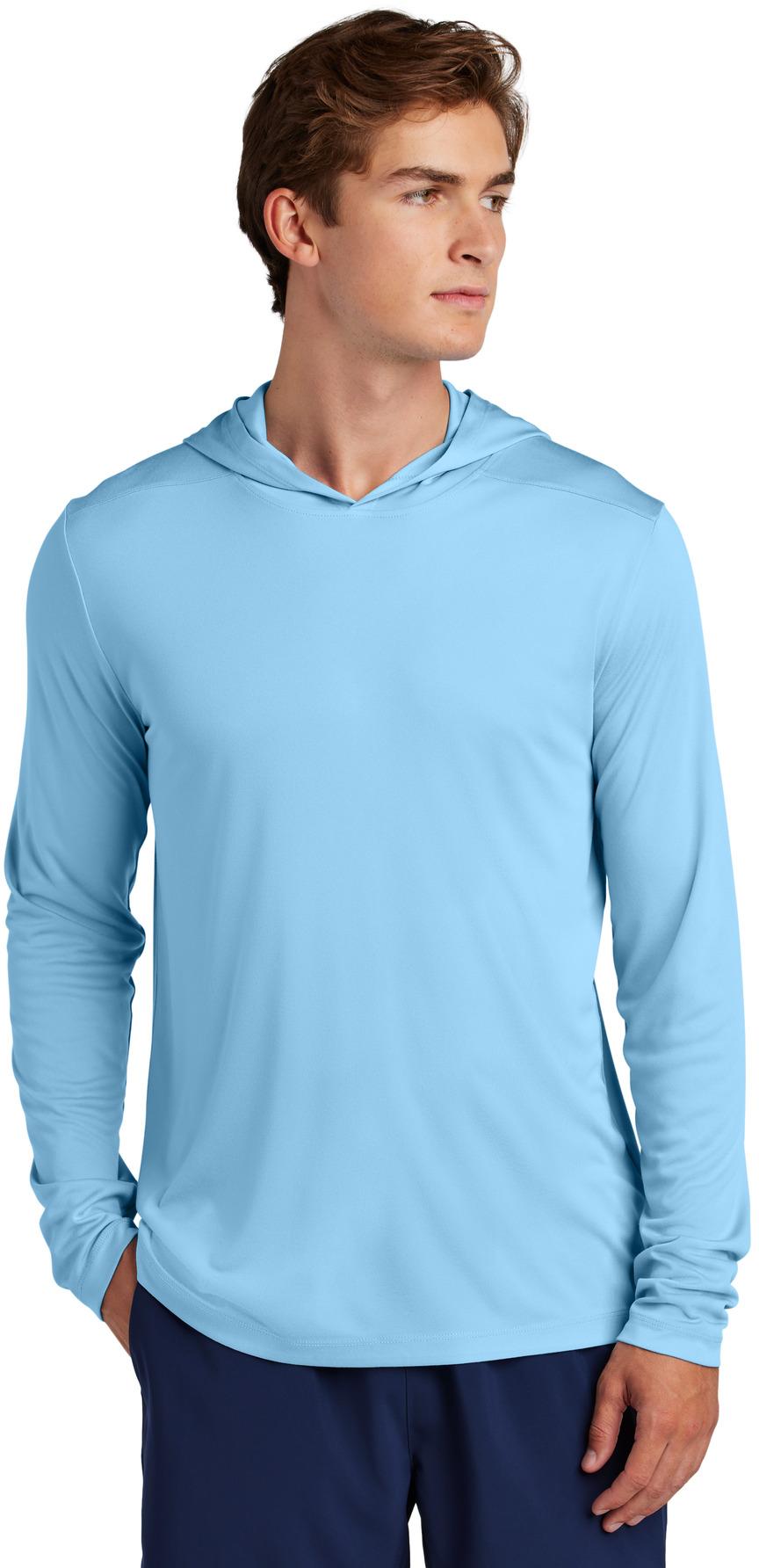 Sport-Tek ® Posi-UV ® Pro Long Sleeve Hoodie ST420LSH Mens Sizes XS-4XL