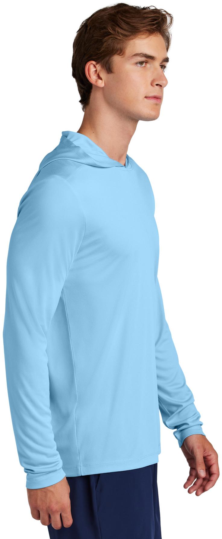 Sport-Tek ® Posi-UV ® Pro Long Sleeve Hoodie ST420LSH Mens Sizes XS-4XL