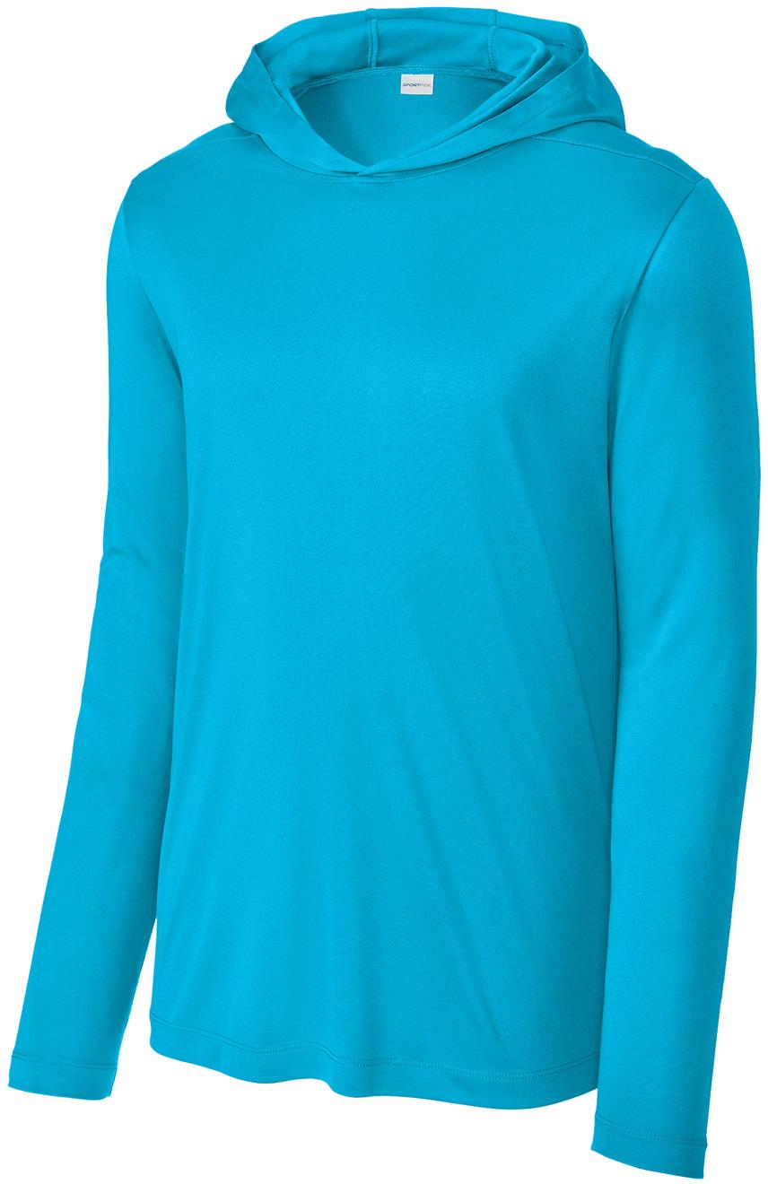 Sport-Tek ® Posi-UV ® Pro Long Sleeve Hoodie ST420LSH Mens Sizes XS-4XL