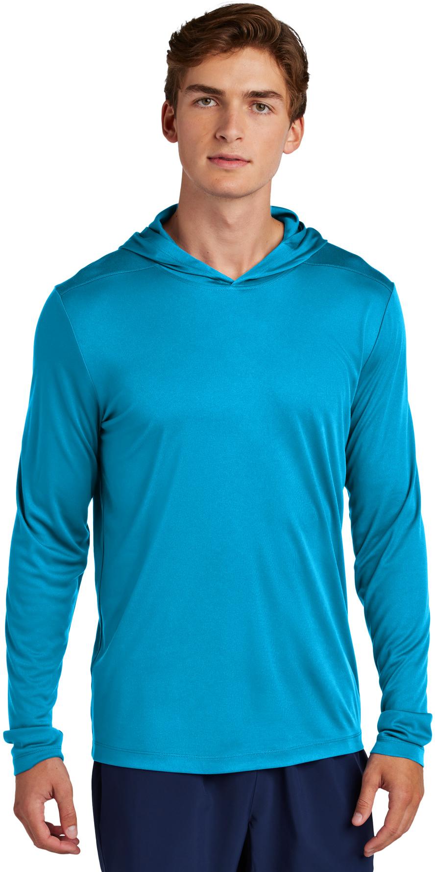 Sport-Tek ® Posi-UV ® Pro Long Sleeve Hoodie ST420LSH Mens Sizes XS-4XL