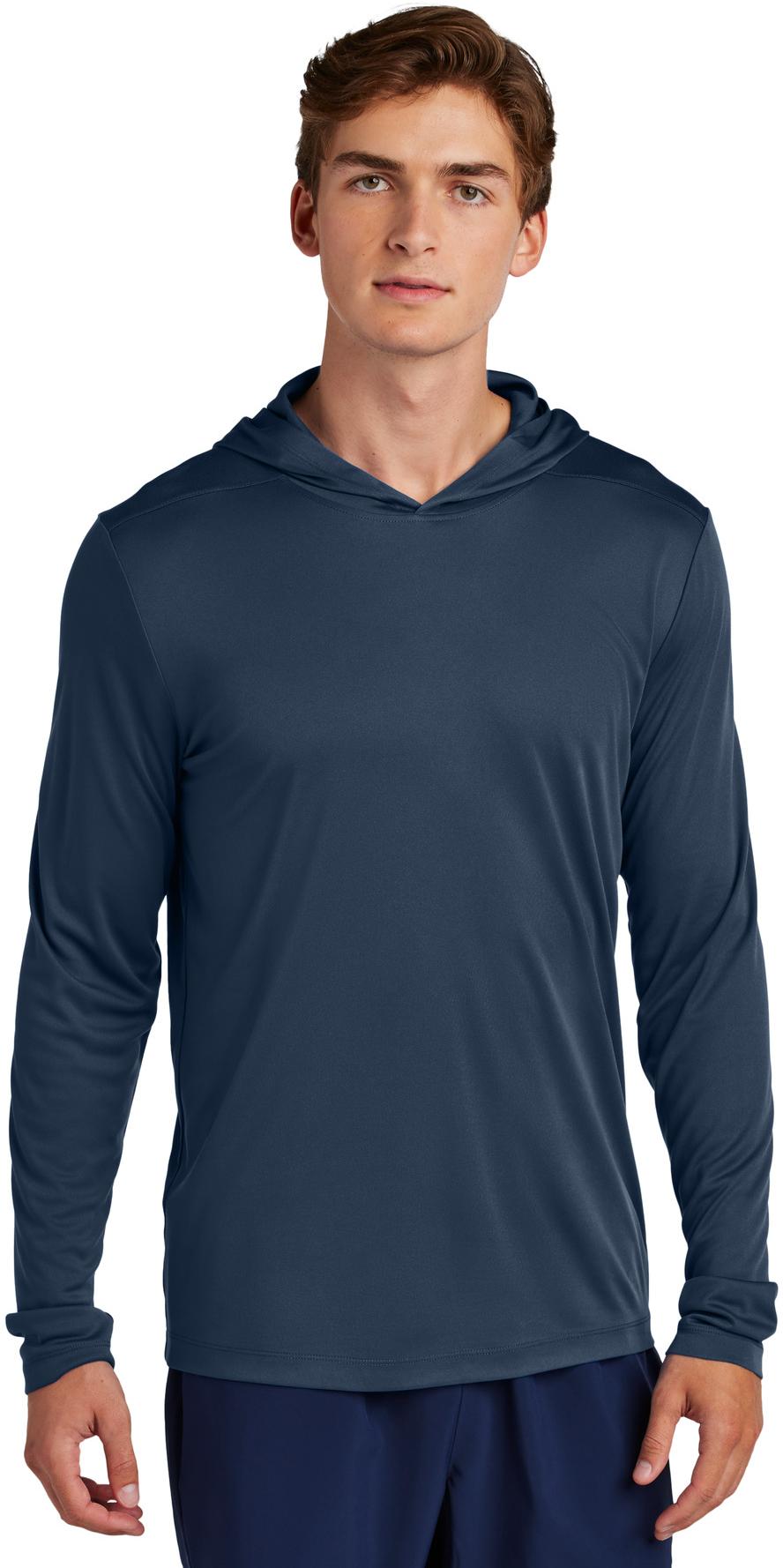 Sport-Tek ® Posi-UV ® Pro Long Sleeve Hoodie ST420LSH Mens Sizes XS-4XL