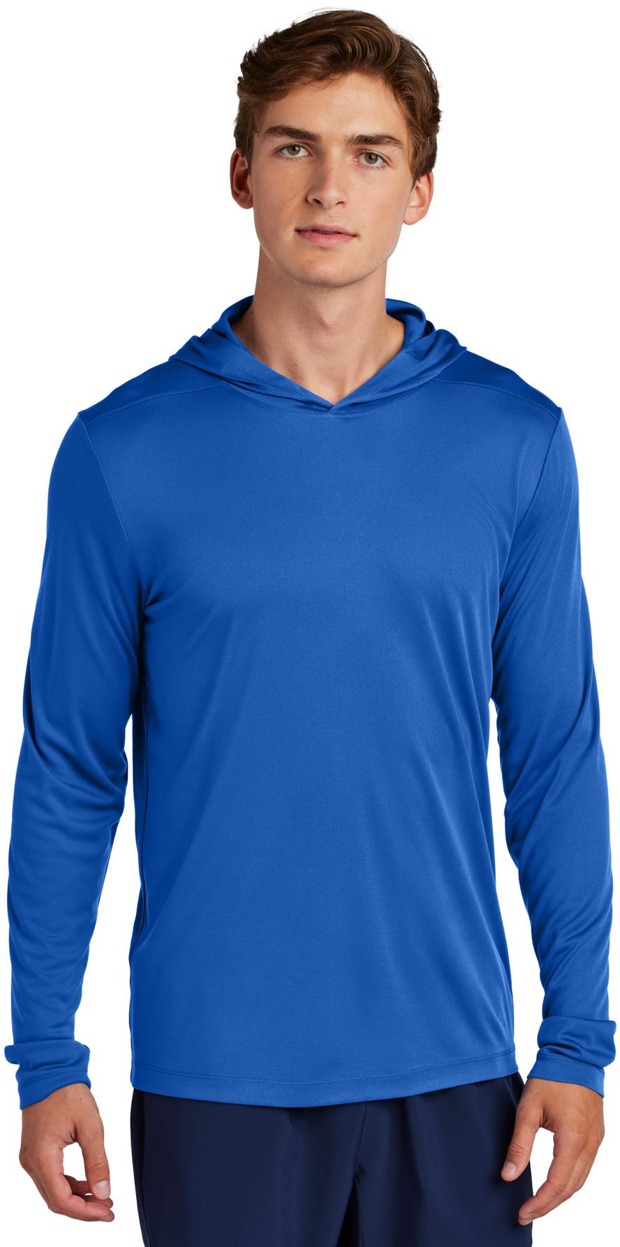 Sport-Tek ® Posi-UV ® Pro Long Sleeve Hoodie ST420LSH Mens Sizes XS-4XL