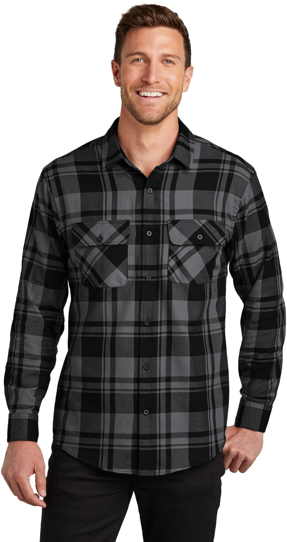 Port Authority® kariertes Flanellhemd W668 Herren Größen XS-4XL - Bild 7 von 46