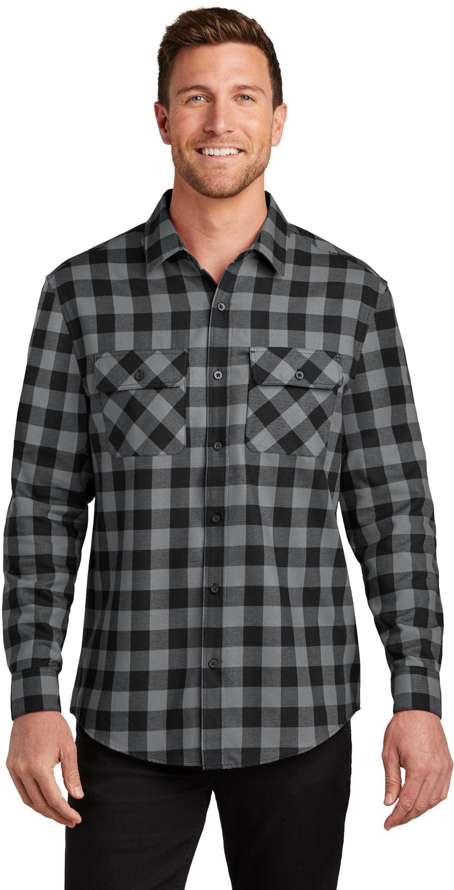 Port Authority® kariertes Flanellhemd W668 Herren Größen XS-4XL - Bild 12 von 46