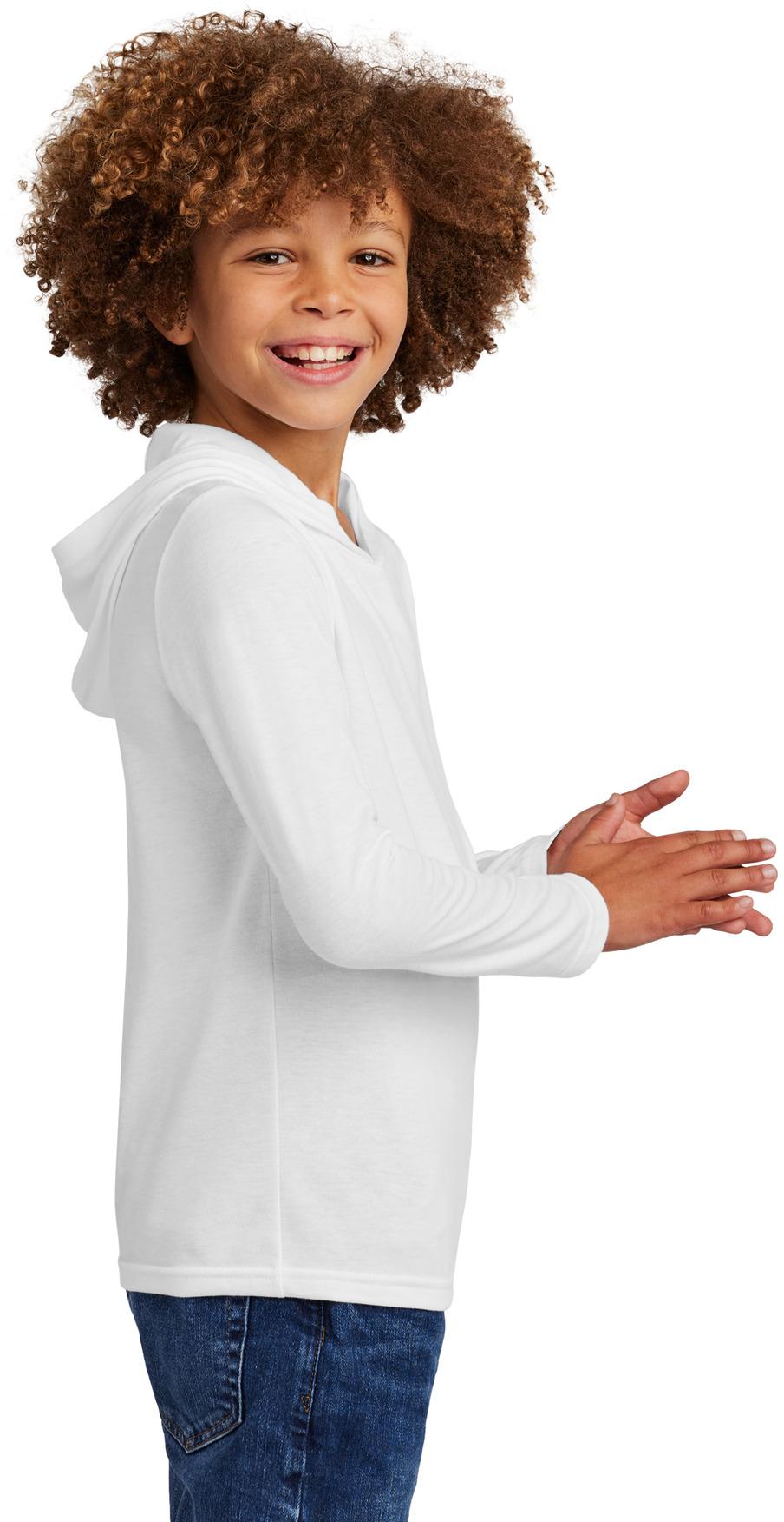 District ® Youth Perfect Tri ® Long Sleeve Kids Hoodie DT139Y Sizes XS-XL - Picture 27 of 30