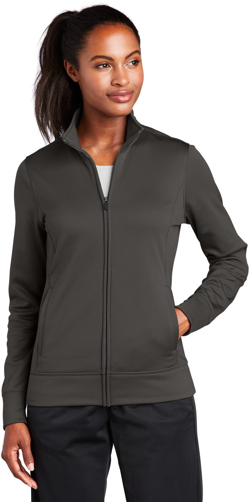 Sport-Tek ® Ladies Sport-Wick ® Fleece Full-Zip Jacket LST241 Ladies XS-4XL - Picture 17 of 41