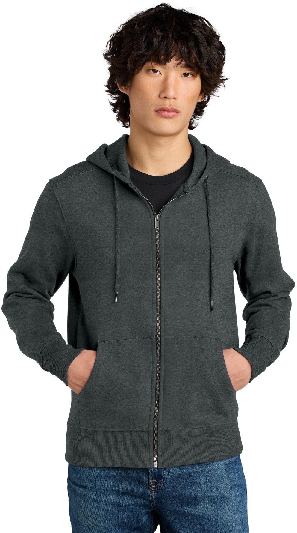 District ® Perfect Weight ® Fleece Full-Zip Mens Hoodie DT1103 Sizes XS-4XL