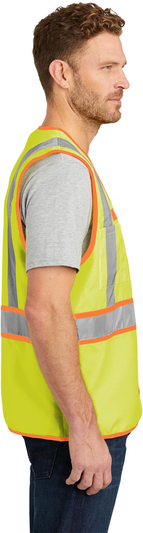 CornerStone ® ANSI 107 Class 2 Dual-Color Woven Safety Vest CSV407 Sizes S-4XL - Picture 10 of 13