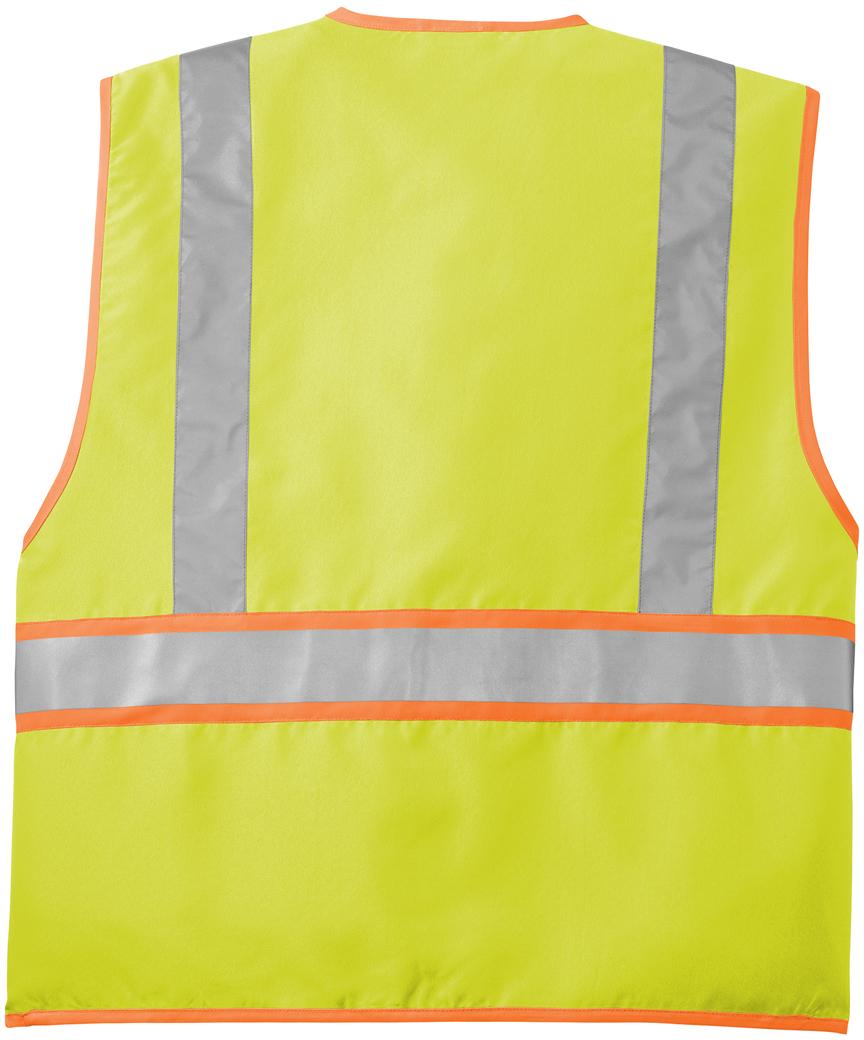 CornerStone ® ANSI 107 Class 2 Dual-Color Woven Safety Vest CSV407 Sizes S-4XL - Picture 13 of 13